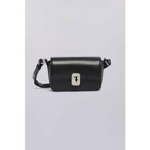 Geanta crossbody din piele - Negru imagine