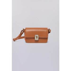 Geanta crossbody din piele - Maro scortisoara imagine