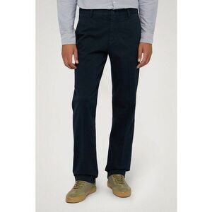 Pantaloni regular fit cu talie medie - Albastru inchis imagine