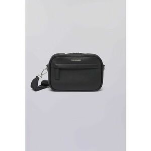 Geanta crossbody din piele cu bareta detasabila - Negru imagine
