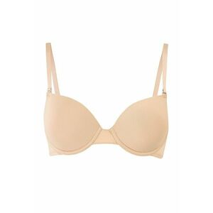 Sutien cu model uni si bretele ajustabile - Bej imagine