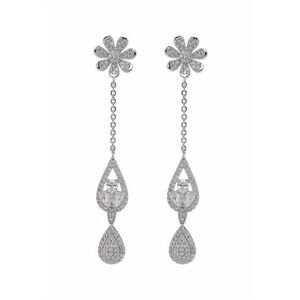 Cercei drop cu cristale imagine