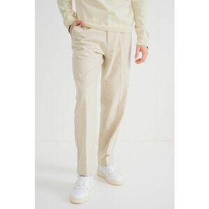Pantaloni Chino din amestec de lana cu buzunare - Bej deschis melange imagine