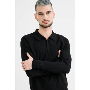 Bluza polo slim fit San Pippo - Negru imagine
