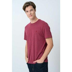Tricou relaxed fit din bumbac organic - Visiniu imagine
