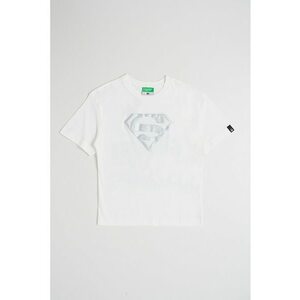 Tricou cu imprimeu Superman - Alb imagine