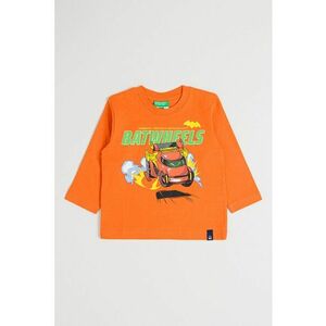 Bluza cu model grafic - Portocaliu imagine