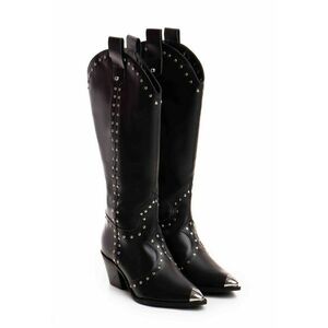 Ciocate Empire Piele Neteda Neagra cu Accesorii Argintii imagine