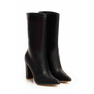 Cizme Teo piele naturala de culoare neagra imagine