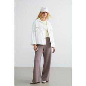 Pantaloni de trening din amestec de modal cu croiala ampla - Roz prafuit imagine