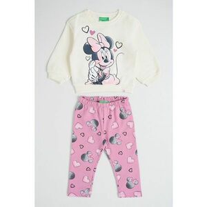 Trening cu imprimeu Minnie Mouse - Roz inchis/Crem imagine
