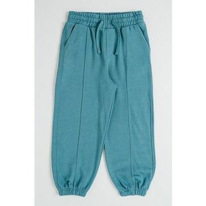 Pantaloni uni de trening cu snur - Verde aquamarin imagine