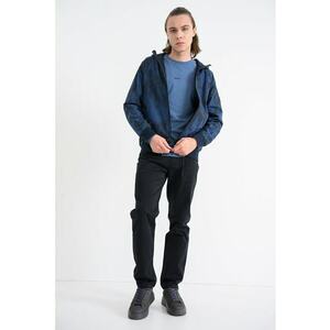 Jacheta reversibila cu gluga Ze - Bleumarin imagine