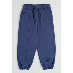 Pantaloni uni de trening cu snur - Gri carbune imagine