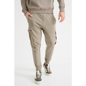 Pantaloni cargo de bumbac - Bej imagine