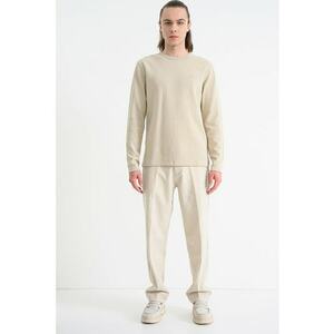 Bluza relaxed fit cu aspect texturat - Bej deschis imagine