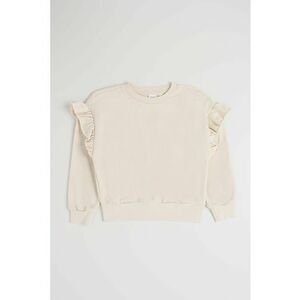 Bluza de trening cu volane - Alb fildes imagine