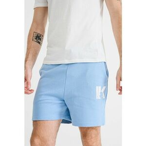 Pantaloni scurti cu buzunare laterale - Alb/Albastru azur imagine