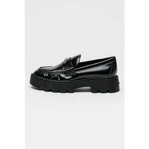 Pantofi loafer din piele The Frankie - Negru imagine