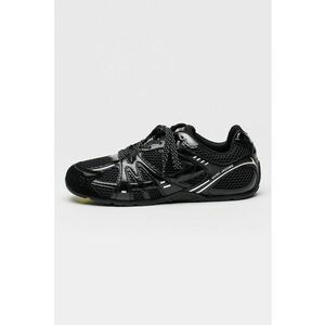 Pantofi sport din plasa cu garnituri din piele intoarsa The 72 Spring - Negru imagine
