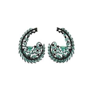 Cercei cu zirconia - Verde imagine