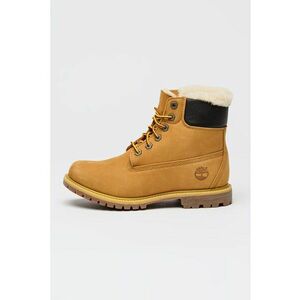 Bocanci impermeabili cu captuseala de blana shearling - Caramel imagine