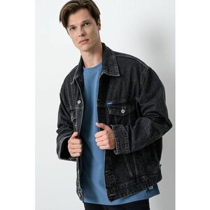 Jacheta lejera de denim Kirkby - Gri antracit imagine
