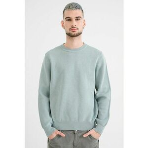 Pulover uni San Celly - Verde persan imagine