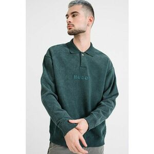 Bluza polo de trening cu logo brodat Delwy - Verde englez imagine