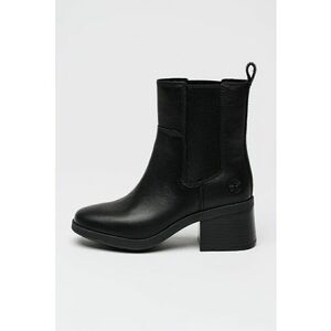 Botine Chelasea cu toc masiv Bellevaux - Negru imagine