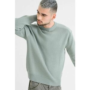 Pulover din amestec de lana cu striatii Koltorp - Verde menta imagine