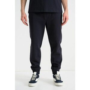 Pantaloni de trening din bumbac cu snur - Albastru ultramarin imagine