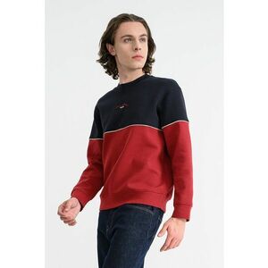 Bluza de trening din amestec de bumbac cu croiala regular-fit - Rosu/Alb fildes/Albastru ultramarin imagine