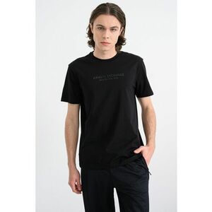 Tricou cu imprimeu logo - Negru imagine