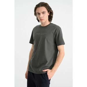 Tricou cu imprimeu logo - Kaki imagine