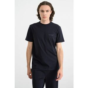 Tricou regular fit de bumbac - Albastru ultramarin imagine