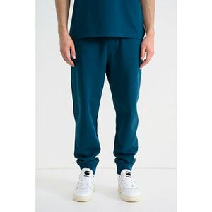 Pantaloni de trening din bumbac cu snur - Albastru petrol imagine