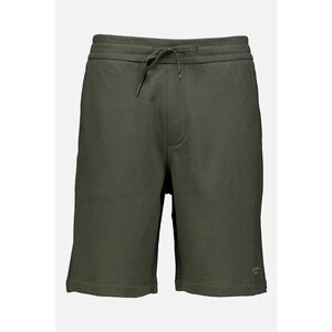 Pantaloni scurti uni din bumbac cu snur - Kaki inchis imagine