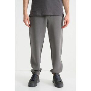 Pantaloni relaxed fit de trening cu snur in talie - Gri inchis imagine