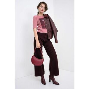 Pulover cu maneci medii Noel - Violet prafuit imagine