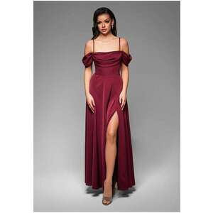 Rochie de seara Maxi LA-OM-DLR038 - Rosu inchis imagine