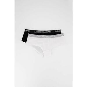 Set de chiloti hipster - 2 piese - Alb/Negru imagine