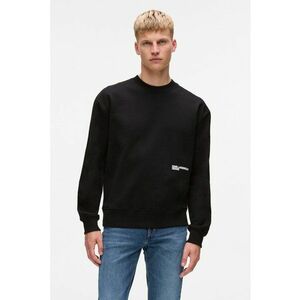 Bluza de trening din bumbac organic cu imprimeu text - Negru imagine