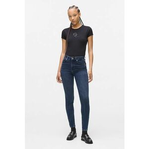 Blugi slim-fit din bumbac organic - Albastru petrol imagine