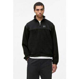 Bluza de trening cu fenta cu fermoar - Negru imagine