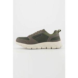 Pantofi sport low-cut cu garnituri de piele ecologica Ram - Kaki/Gri inchis imagine