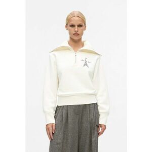 Bluza de trening cu fenta cu fermoar - Alb/Negru/Lila imagine