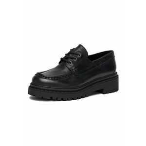 Mocasini dama - piele naturala - negru - design clasic - confortabili - imagine