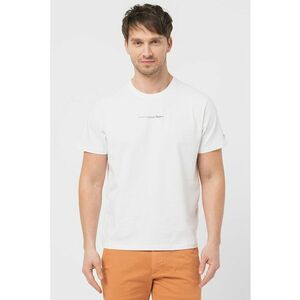 Tricou de bumbac cu logo David - Alb imagine