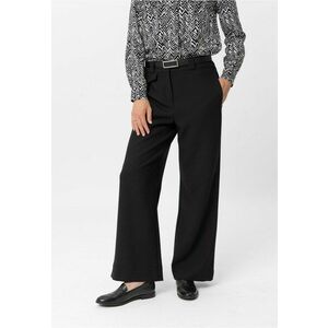 Pantaloni lungi eleganti pentru dama cu picior lat R-Milen - negru - Negru imagine